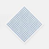 ウォーターカラーブルーギンハムナプキンス スタンダードランチョンナプキン (角)