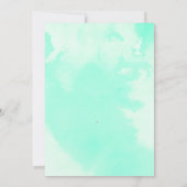 ウォーターカラーブルーゴールドマンダラ 招待状 (裏面)