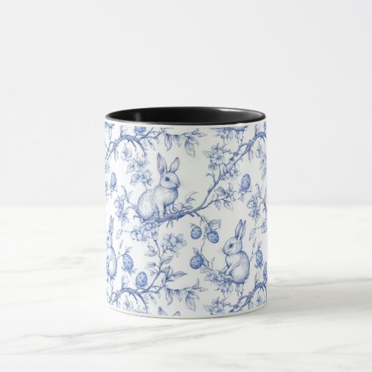 ウォーターカラーブルートイレデジュイバニー マグカップ (中央)