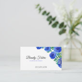 ウォーターカラーブルーバラズアパレルブティック 名刺 (スタンド正面)