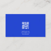 ウォーターカラーブルーバラズアパレルブティック 名刺 (裏面)