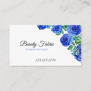 ウォーターカラーブルーバラズアパレルブティック 名刺