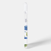 ウォーターカラーブルーフローラピーコックカスタム文字 Case-Mate iPhoneケース (裏面 / 左)