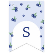 ウォーターカラーブルーベリースウィート男の赤ちゃん バンティングフラッグ (第2の旗)