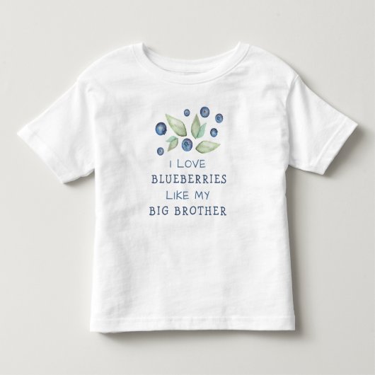 ウォーターカラーブルーベリー トドラーTシャツ (正面)
