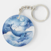 ウォーターカラーブルーホエールドリーム キーホルダー (裏面)