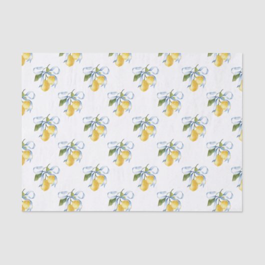 ウォーターカラーブルーボウレモン 薄葉紙 (正面)