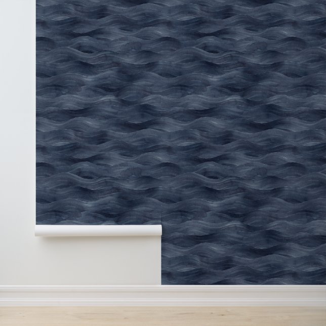 ウォーターカラーブルー〔占星術の〕十二宮図ダークシーウェーブビーチハウス 壁紙 (アプリケーション)