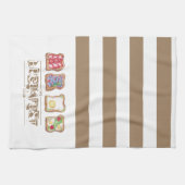 ウォーターカラーブレックファーストのロゴレストラン キッチンタオル (横)