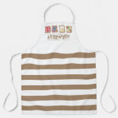 ウォーターカラーブレックファーストロゴレストランビジネス エプロン (正面)