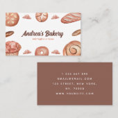 ウォーターカラーブレッドローフ&パティシリーベイカーシェフベーカリー 名刺 (正面/裏面)
