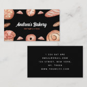 ウォーターカラーブレッドローフ&パティシリーベーカーベーカリーB 名刺 (正面/裏面)