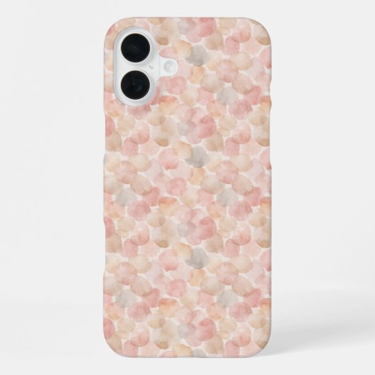 ウォーターカラーブロブパターン iPhoneケース (裏面)
