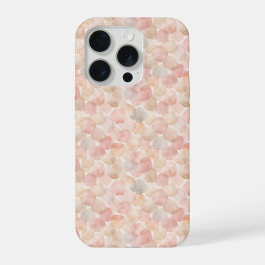 ウォーターカラーブロブパターン iPhoneケース (裏面)