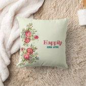 ウォーターカラーブーケフローラ装飾用クッション クッション (ブランケット)