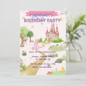 ウォーターカラープリンセスの誕生日招待状, 招待状 (スタンド正面)