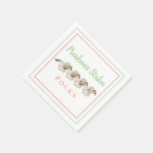 ウォーターカラープレークネスステークスパーティー競馬 スタンダードカクテルナプキン (角)