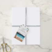 ウォーターカラープンタカナトロピカルビーチ ギフトタグ (より糸付き)