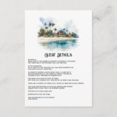 ウォーターカラープンタカナ結婚ズゲスト詳細 エンクロージャーカード (正面)