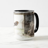 ウォーターカラーヘーフォードカウインバーン マグカップ (正面右)