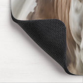 ウォーターカラーヘーフォードカウーポートレート マウスパッド (コーナー)