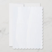 ウォーターカラーベアファースト誕生日招待状 招待状 (裏面)