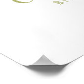 ウォーターカラーベアーウッドランドファースト誕生日ウェルカム ポスター (角)