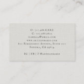 ウォーターカラーベイカーベーキング&料理用具ベーカリーB 名刺 (裏面)