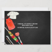 ウォーターカラーベイビーQパーティー ベイビーシャワー 招待状 (裏面)