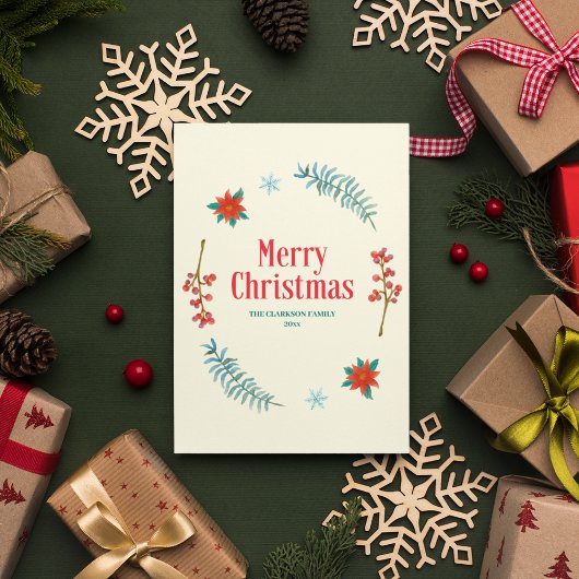 ウォーターカラーベリーアンドグリーンリーリースホリデイ