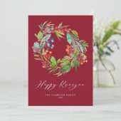 ウォーターカラーベリーアンドグリーンリーリースレッドクワンザ シーズンカード (スタンド正面)