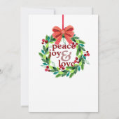 ウォーターカラーベリーアンドホリーリース シーズンカード (裏面)