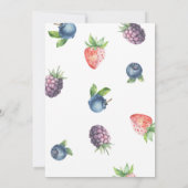 ウォーターカラーベリースウィートブライダルシャワー 招待状 (裏面)