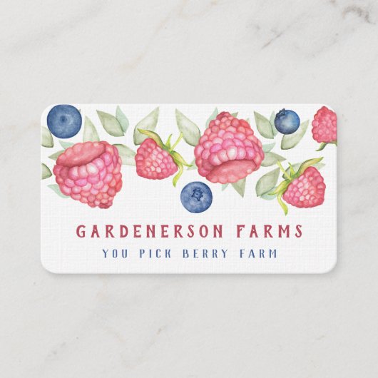 ウォーターカラーベリーファーム名刺 名刺 (正面)