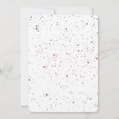 ウォーターカラーベリーブルーベリーラズベリー誕生日 招待状 (裏面)