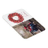 ウォーターカラーベリーリースクリスマスホリデー マグネット (右側)