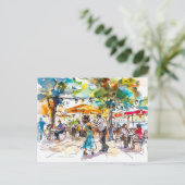 ウォーターカラーベルリンミッテサマーダンス夕べ ポストカード (スタンド正面)