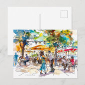 ウォーターカラーベルリンミッテサマーダンス夕べ ポストカード (正面/裏面)