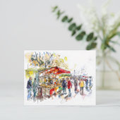 ウォーターカラーベルリンミッテマーケット ポストカード (スタンド正面)