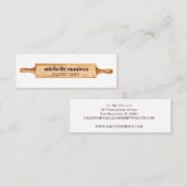 ウォーターカラーベーカーズピ転がンパティスレーケーキ スキニー名刺 (正面/裏面)