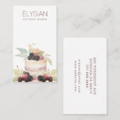 ウォーターカラーベーカーベーカリーパティシシェフ 名刺 (正面/裏面)