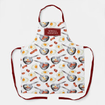 ウォーターカラーベーコン&エッグスブレックファーストフード名前をカスタムする