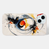 ウォーターカラーペイントの落書き Case-Mate iPhoneケース (裏面 (横))