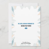 ウォーターカラーホッケー誕生日招待状 招待状 (裏面)