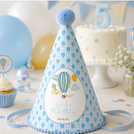 ウォーターカラーホットエアバルーン キッズ 5歳の誕生日パーティー パーティーハット