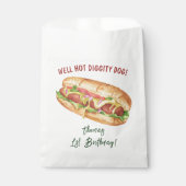 ウォーターカラーホットドッグ子供の誕生日 フェイバーバッグ (正面)