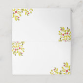 ウォーターカラーホリデイホリー|休日 プレイスカード (外部開封)