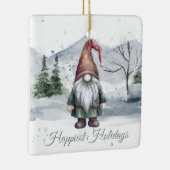 ウォーターカラーホリデイ格言 セラミックオーナメント (右)