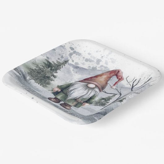 ウォーターカラーホリデイ格言 ペーパープレート (傾斜あり)