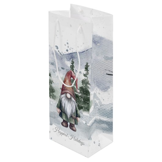 ウォーターカラーホリデイ格言 ワインギフトバッグ (裏面アングル)